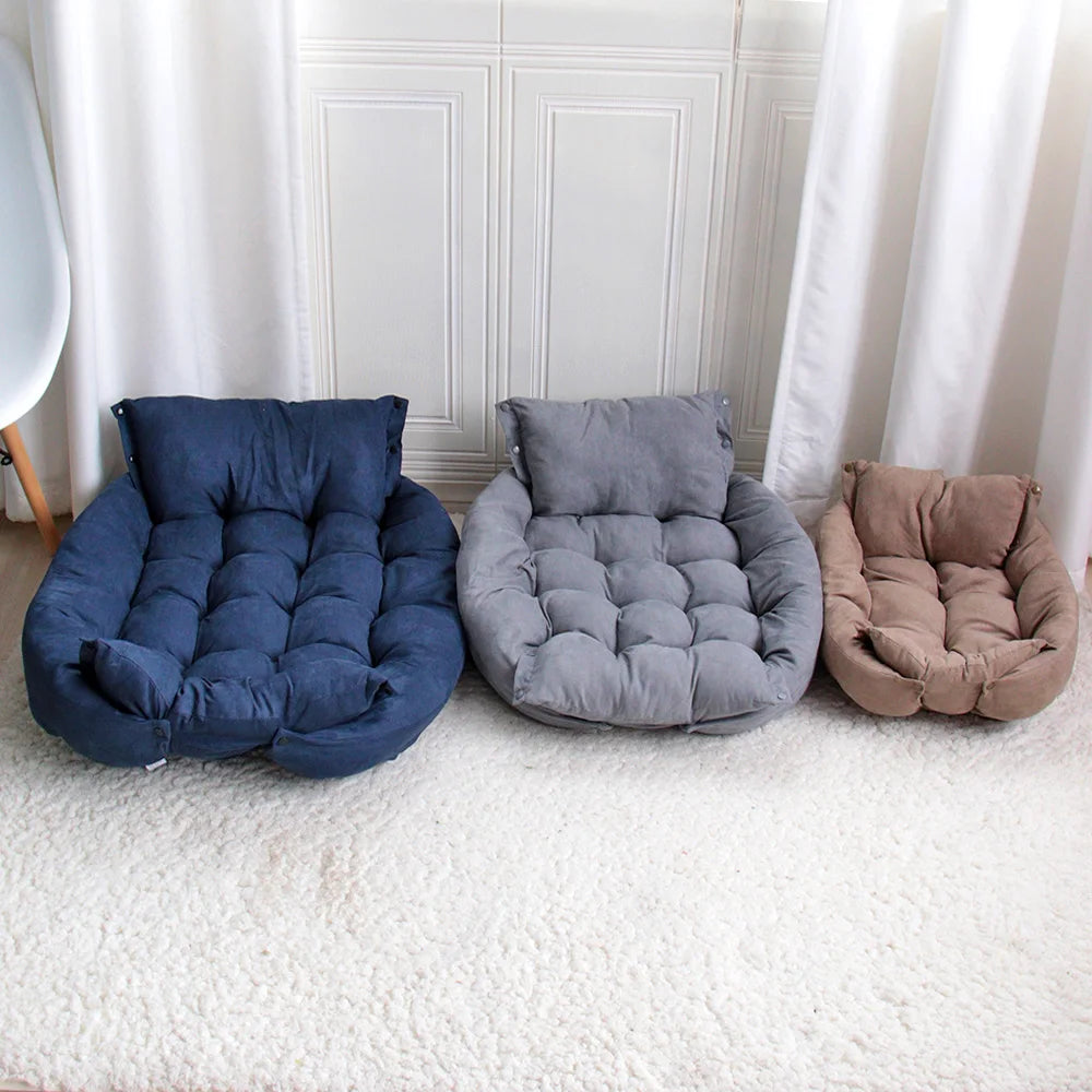 3-in-1 Luxury Sofa Dog Bed
