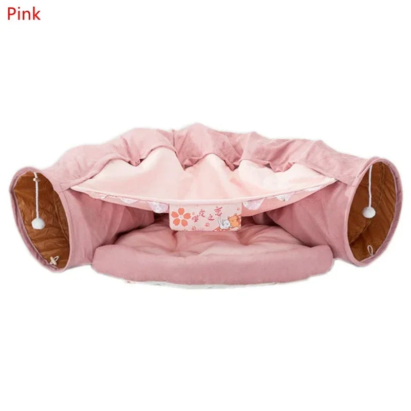 Plush Burrowing Cat Tunnel