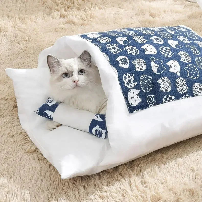 Calming Cat Cave Sleeping Bag
