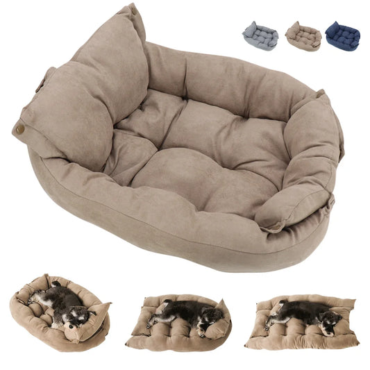 3-in-1 Luxury Sofa Dog Bed