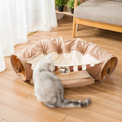 Plush Burrowing Cat Tunnel