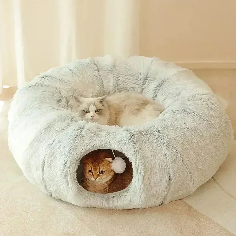 Calming Cat Tunnel Bed