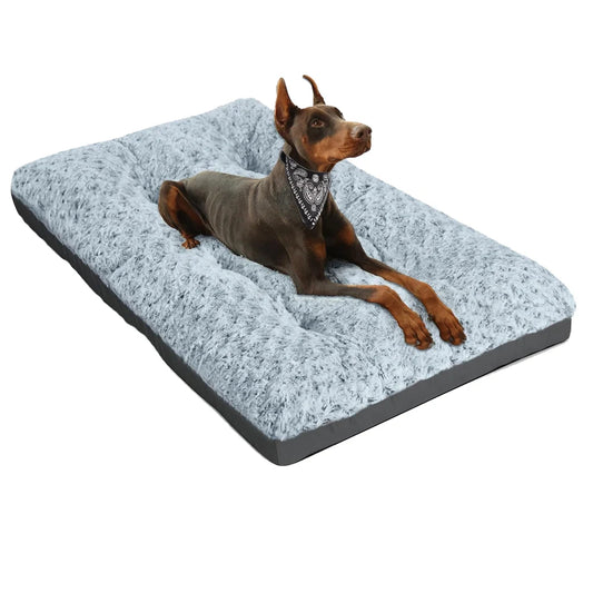 Shaggy Crate Dog Bed