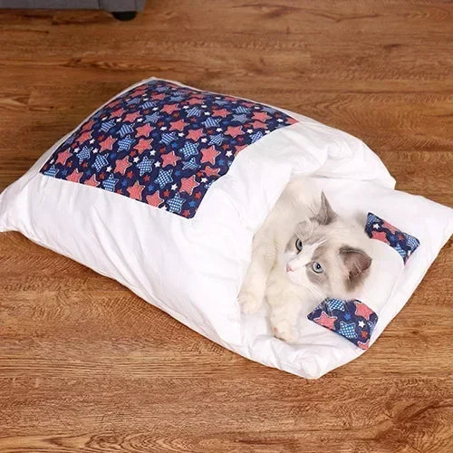 Calming Cat Cave Sleeping Bag