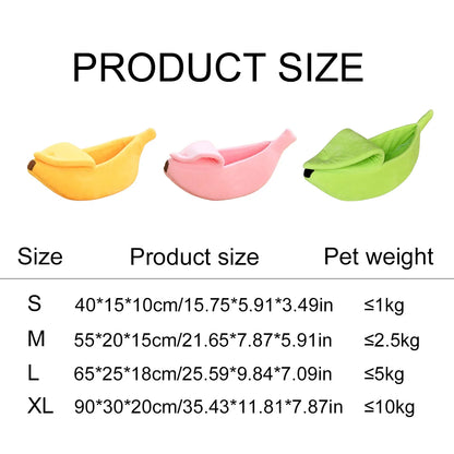 Kawaii Banana Pod Pet Bed