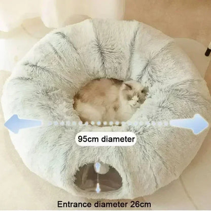 Calming Cat Tunnel Bed
