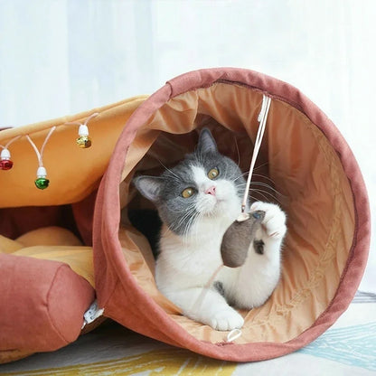 Plush Burrowing Cat Tunnel