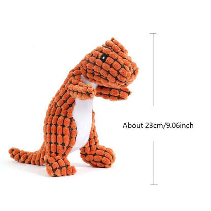 Plush Dino Dog Toy