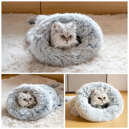 Warm Sleeping Bag Plush Cat Nest