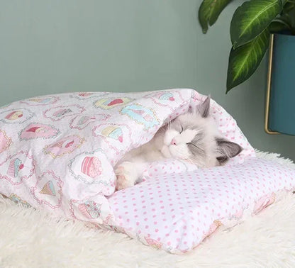 Calming Cat Cave Sleeping Bag