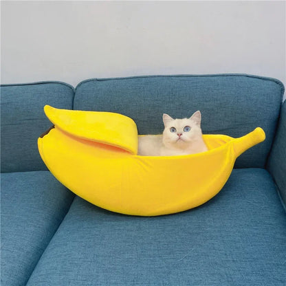 Kawaii Banana Pod Pet Bed