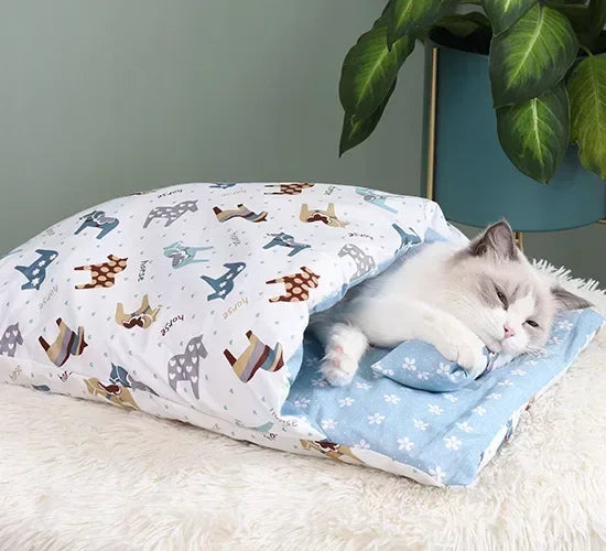 Calming Cat Cave Sleeping Bag