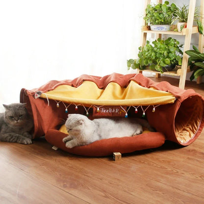 Plush Burrowing Cat Tunnel