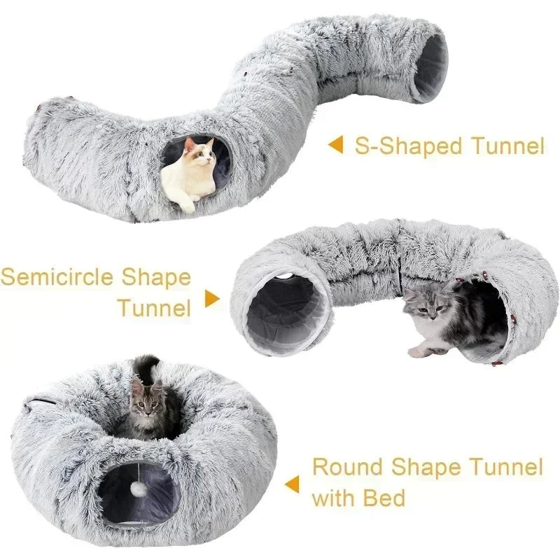 Calming Cat Tunnel Bed