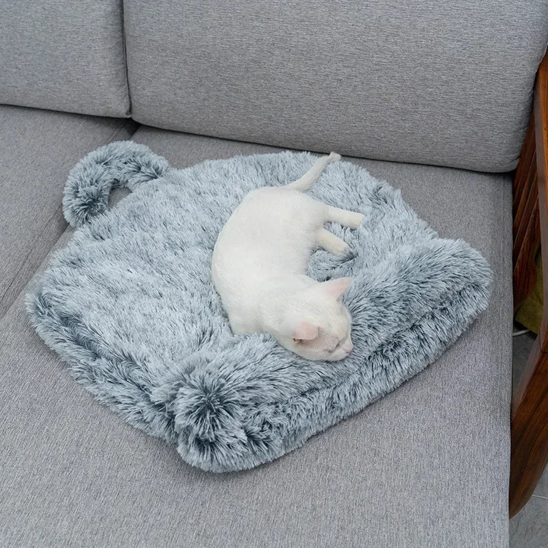 Warm Sleeping Bag Plush Cat Nest