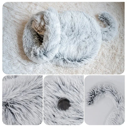 Warm Sleeping Bag Plush Cat Nest