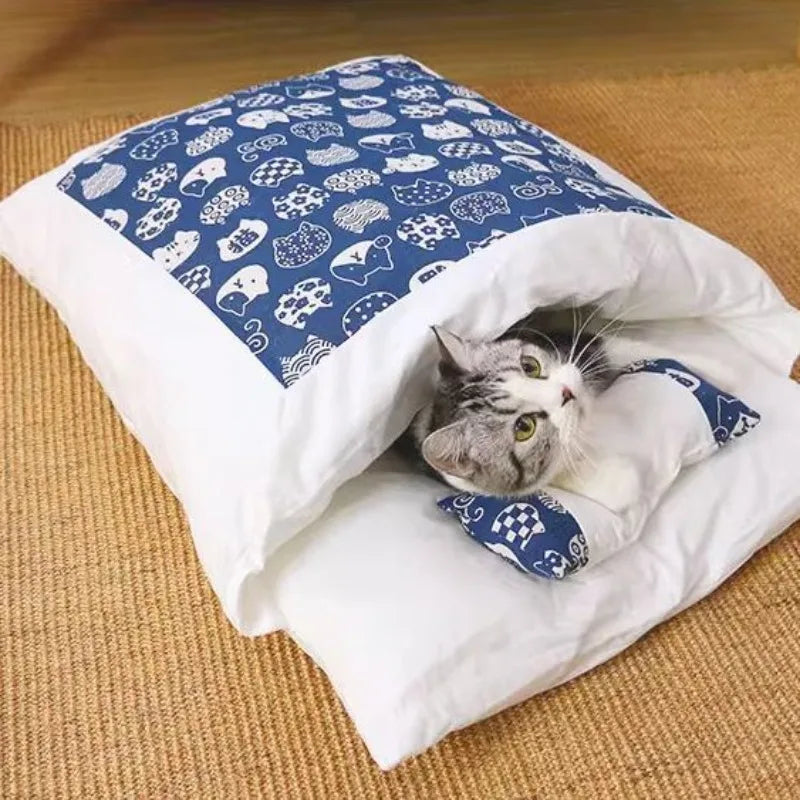 Calming Cat Cave Sleeping Bag