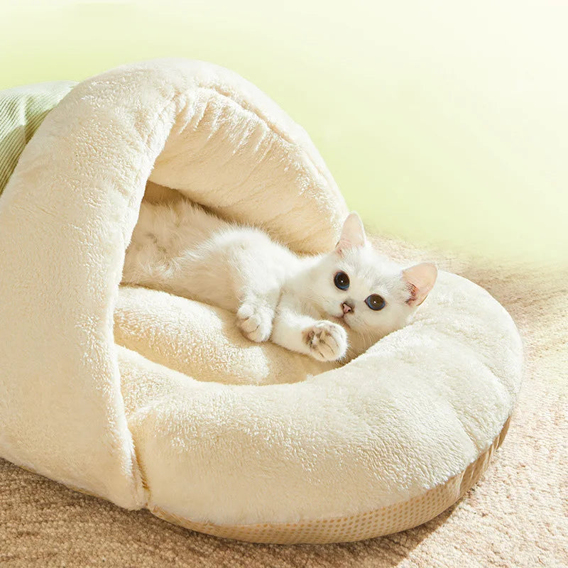 Winter Warm Pet Cat Bed Soft Plush