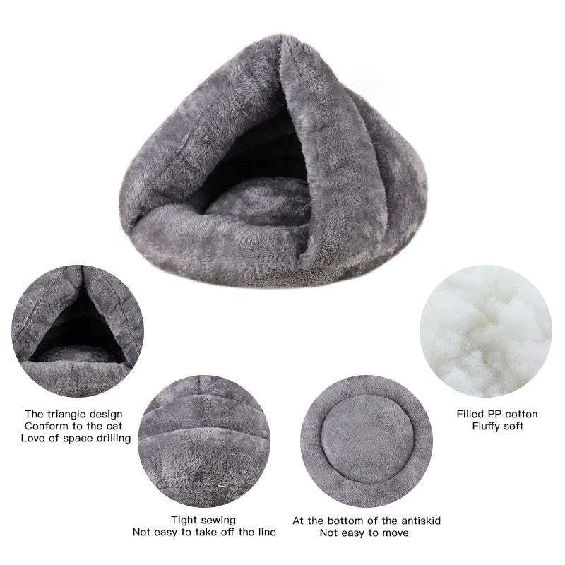 Cosy Velvet Cat Nest