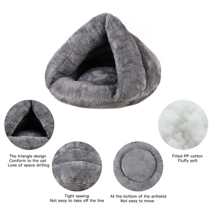 Cosy Velvet Cat Nest