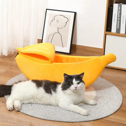 Kawaii Banana Pod Pet Bed