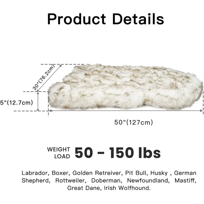 Luxury Faux Fur Dog Bed