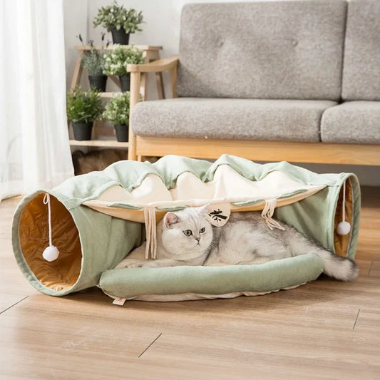 Plush Burrowing Cat Tunnel