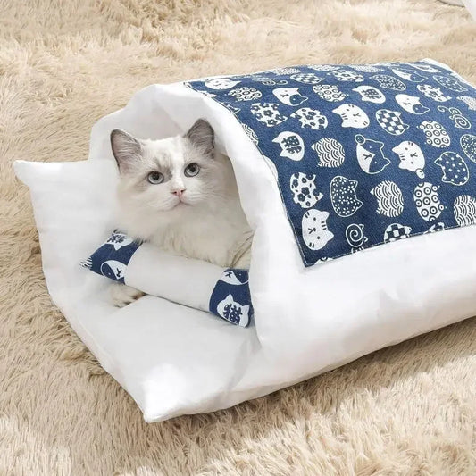 Calming Cat Cave Sleeping Bag