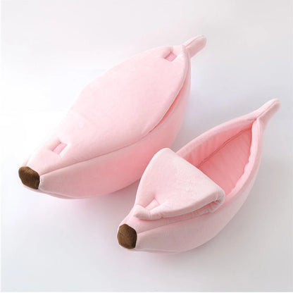 Kawaii Banana Pod Pet Bed