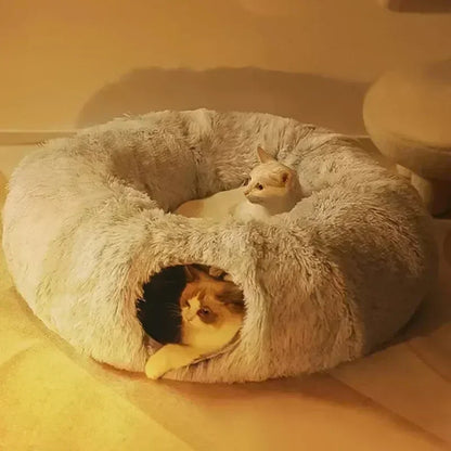 Calming Cat Tunnel Bed