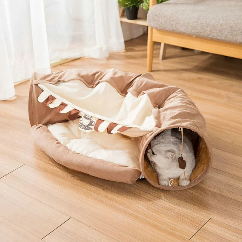 Plush Burrowing Cat Tunnel