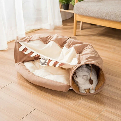 Plush Burrowing Cat Tunnel