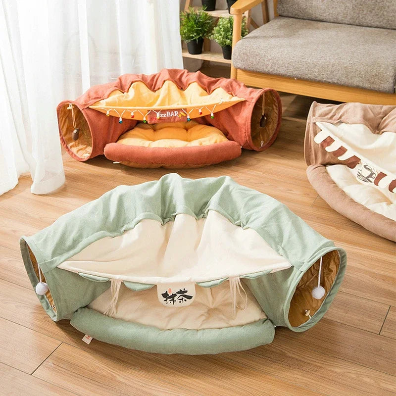 Plush Burrowing Cat Tunnel