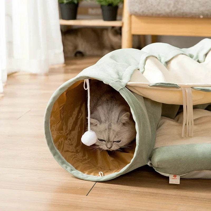 Plush Burrowing Cat Tunnel