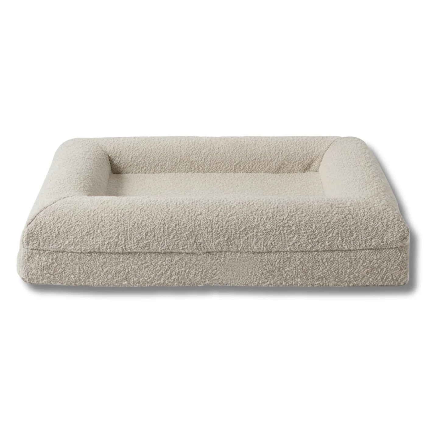 Luxury Bouclé Memory Foam Dog Bed