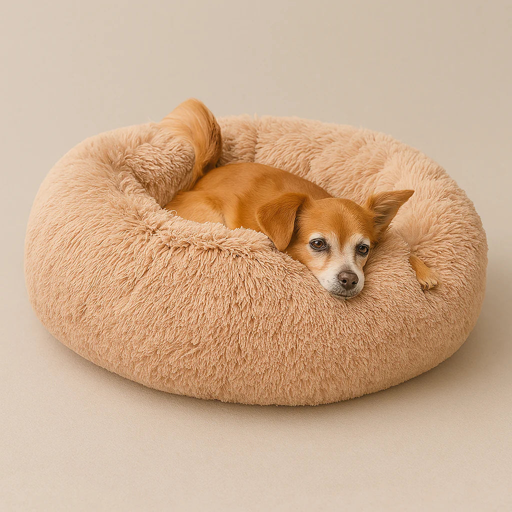 Calming Dog Bed with Removable Cover