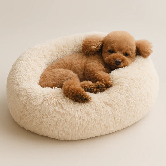 Calming Dog Bed with Removable Cover