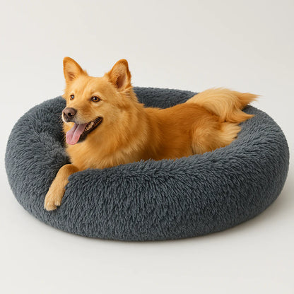Calming Dog Bed with Removable Cover